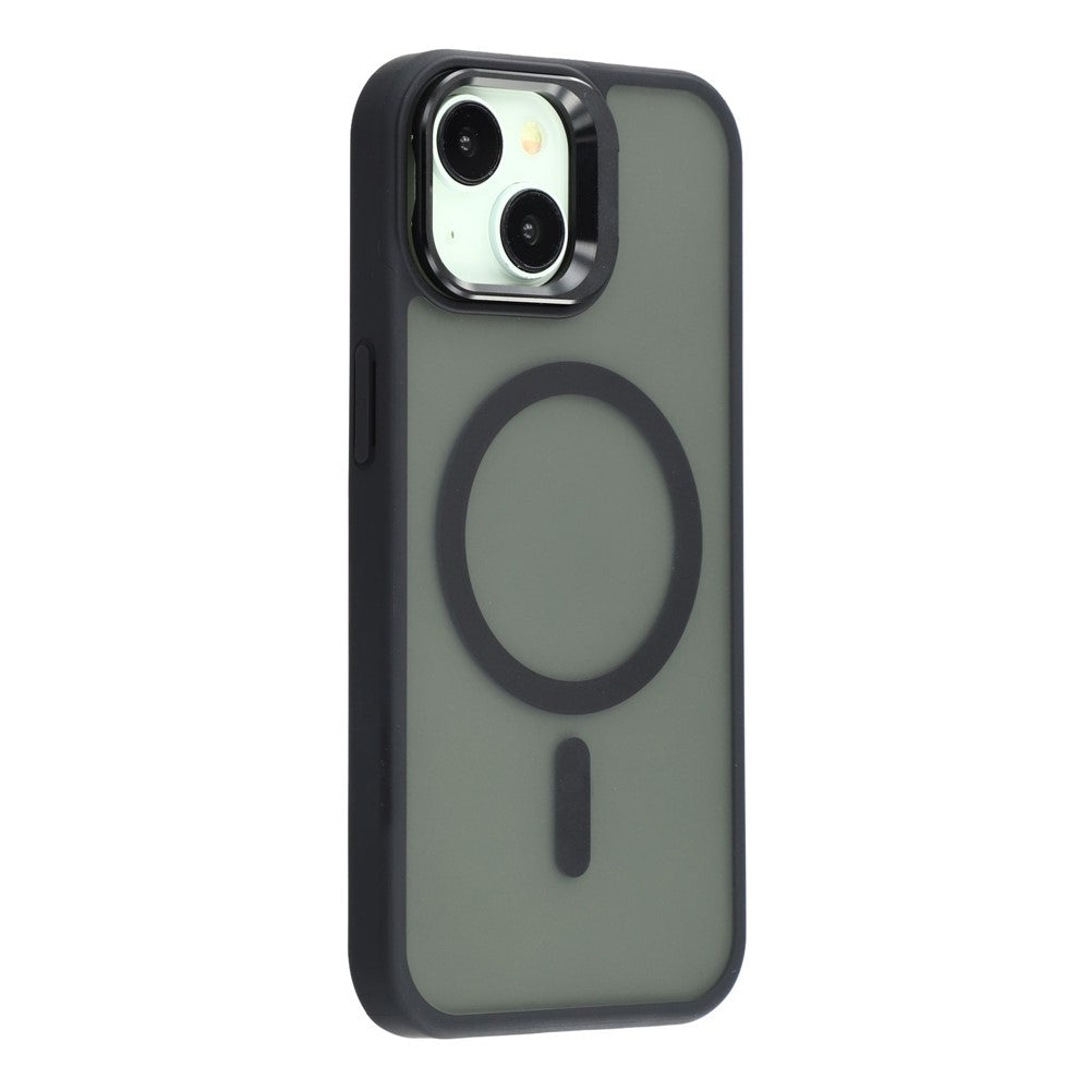 For iPhone 14 / 13 Case Compatible with MagSafe Lens Kickstand TPU + PC Matte Phone Cover
