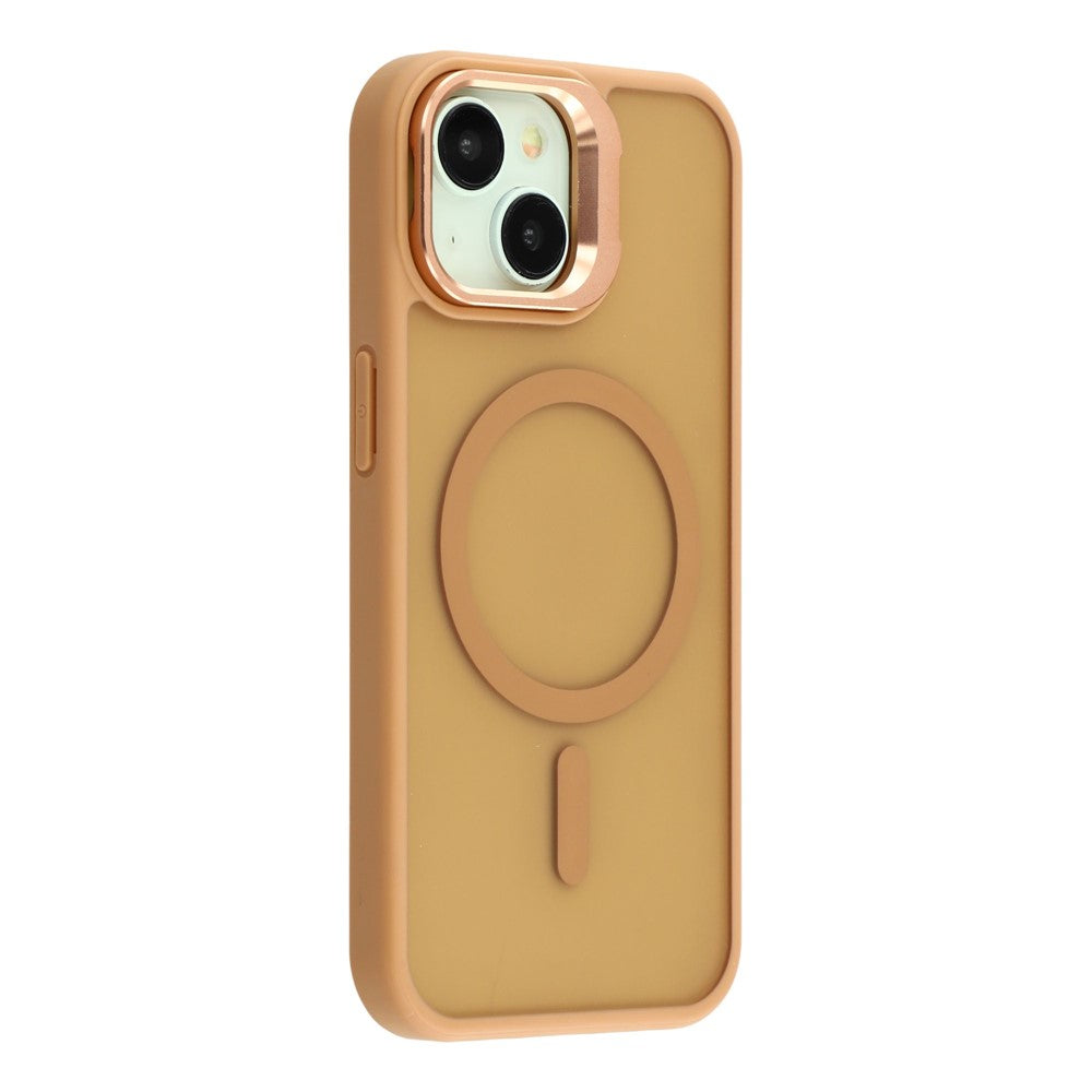 For iPhone 14 / 13 Case Compatible with MagSafe Lens Kickstand TPU + PC Matte Phone Cover