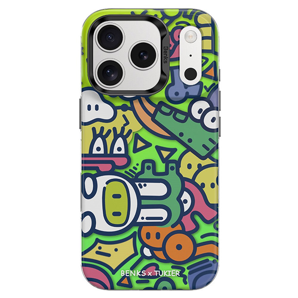 BENKS D1 for iPhone 17 Pro Max Magnetic Case Cartoon Pattern TPU TPE PC Phone Cover Compatible with MagSafe