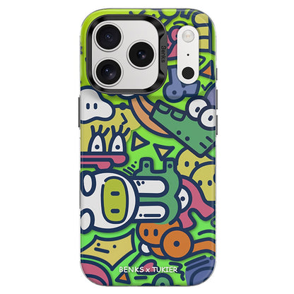 BENKS D1 for iPhone 17 Pro Max Magnetic Case Cartoon Pattern TPU TPE PC Phone Cover Compatible with MagSafe