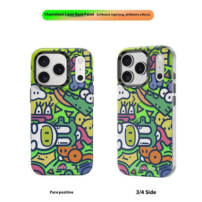 BENKS D1 for iPhone 17 Pro Max Magnetic Case Cartoon Pattern TPU TPE PC Phone Cover Compatible with MagSafe