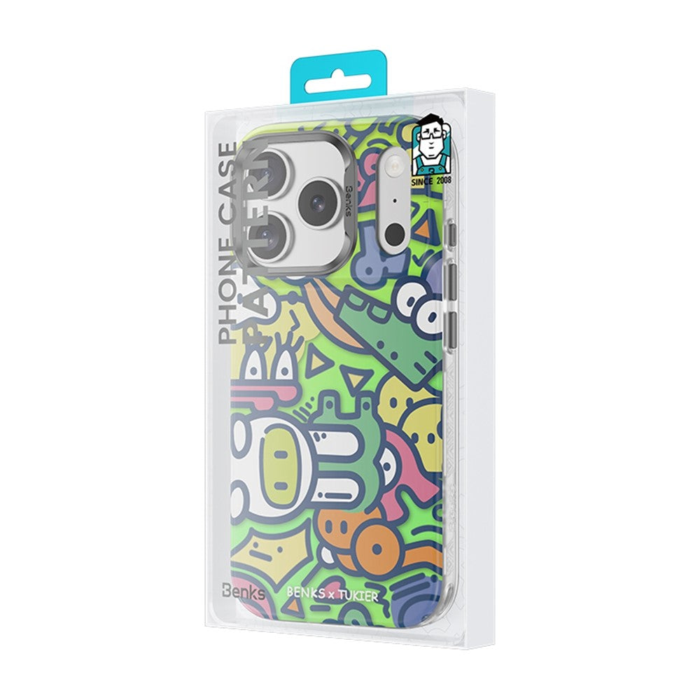 BENKS D1 for iPhone 17 Pro Max Magnetic Case Cartoon Pattern TPU TPE PC Phone Cover Compatible with MagSafe