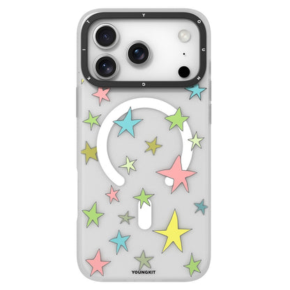 YOUNGKIT Sweetheart Story Series For iPhone 17 Pro Magnetic Case IMD Shockproof TPU Phone Back Cover