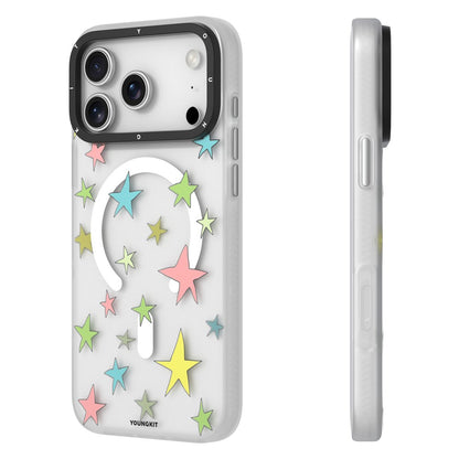YOUNGKIT Sweetheart Story Series For iPhone 17 Pro Magnetic Case IMD Shockproof TPU Phone Back Cover