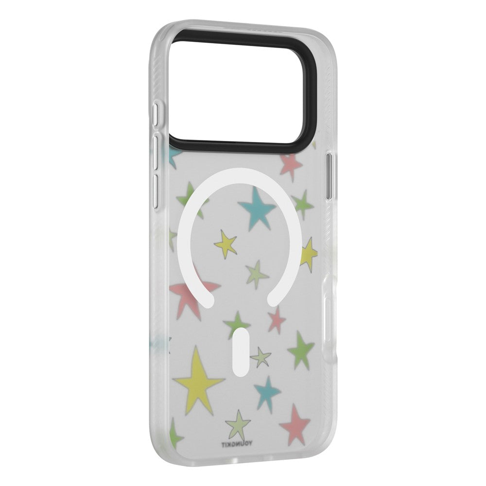 YOUNGKIT Sweetheart Story Series For iPhone 17 Pro Magnetic Case IMD Shockproof TPU Phone Back Cover