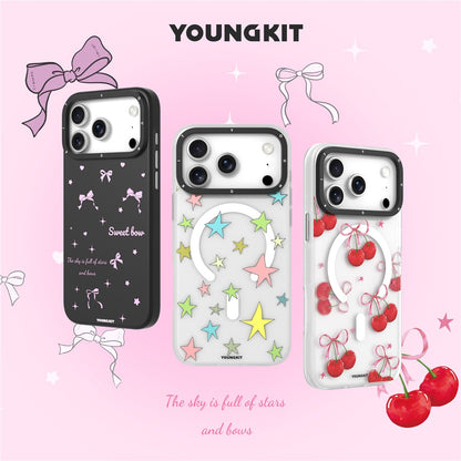 YOUNGKIT Sweetheart Story Series For iPhone 17 Pro Magnetic Case IMD Shockproof TPU Phone Back Cover