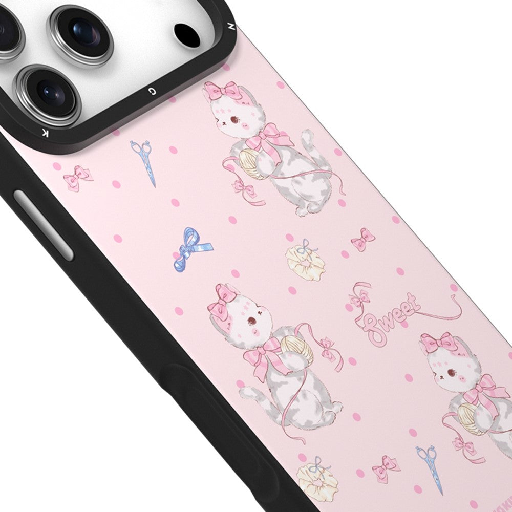 YOUNGKIT Cute Moments Series For iPhone 17 Pro Max Magnetic Case IMD Shockproof TPU Phone Back Cover