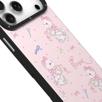 YOUNGKIT Cute Moments Series For iPhone 17 Pro Max Magnetic Case IMD Shockproof TPU Phone Back Cover