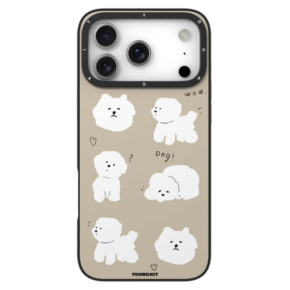 YOUNGKIT Cute Moments Series For iPhone 17 Pro Max Magnetic Case IMD Shockproof TPU Phone Back Cover