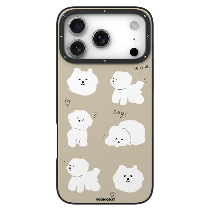 YOUNGKIT Cute Moments Series For iPhone 17 Pro Max Magnetic Case IMD Shockproof TPU Phone Back Cover