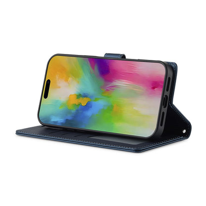 LC.IMEEKE L2 Series for iPhone 17 Case PU Leather Wallet Detachable Magnetic Phone Cover