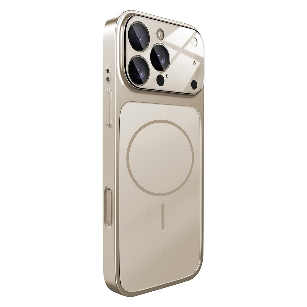 For iPhone 16 Pro Max Magnetic Case Transfer to 17 Pro Max PC Phone Cover with AG Corning Glass Lens Film
