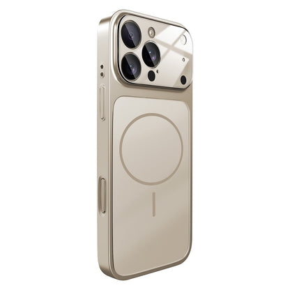 For iPhone 16 Pro Max Magnetic Case Transfer to 17 Pro Max PC Phone Cover with AG Corning Glass Lens Film