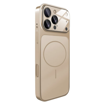 For iPhone 16 Pro Magnetic Case Transfer to 17 Pro PC Phone Cover with AG Corning Glass Lens Film