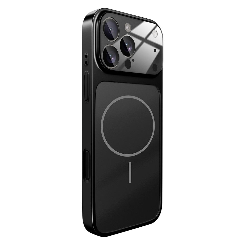 For iPhone 16 Pro Magnetic Case Transfer to 17 Pro PC Phone Cover with AG Corning Glass Lens Film