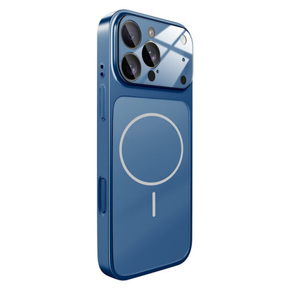 For iPhone 16 Pro Magnetic Case Transfer to 17 Pro PC Phone Cover with AG Corning Glass Lens Film