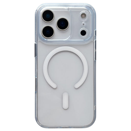 For iPhone 17 Pro Magnetic Clear Case PC +TPU Hybrid Phone Cover Compatible with MagSafe