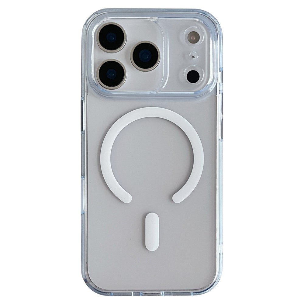 For iPhone 17 Pro Magnetic Case Matte Clear Phone Cover Compatible with MagSafe