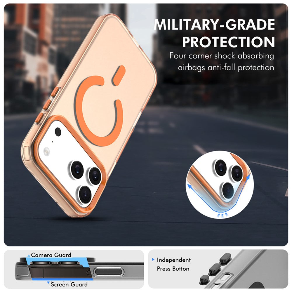 ENKAY HAT PRINCE For iPhone 17 Pro Max Magnetic Case with 9H Screen Protector Clear PC Phone Cover
