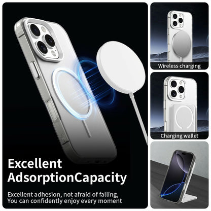 For iPhone 16 Pro Case Candy Color PC + TPU + PET Phone Cover Compatible with MagSafe