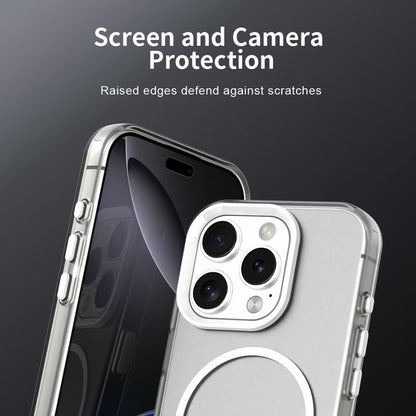 For iPhone 16 Pro Case Candy Color PC + TPU + PET Phone Cover Compatible with MagSafe