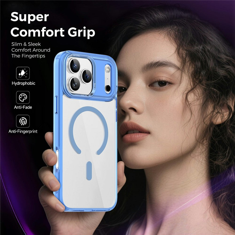 For iPhone 17 Pro Case Compatible with MagSafe TPU+PC Transparent Phone Cover