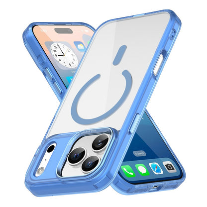 For iPhone 17 Pro Max Case Compatible with MagSafe TPU+PC Transparent Phone Cover