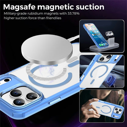 For iPhone 17 Pro Max Case Compatible with MagSafe TPU+PC Transparent Phone Cover