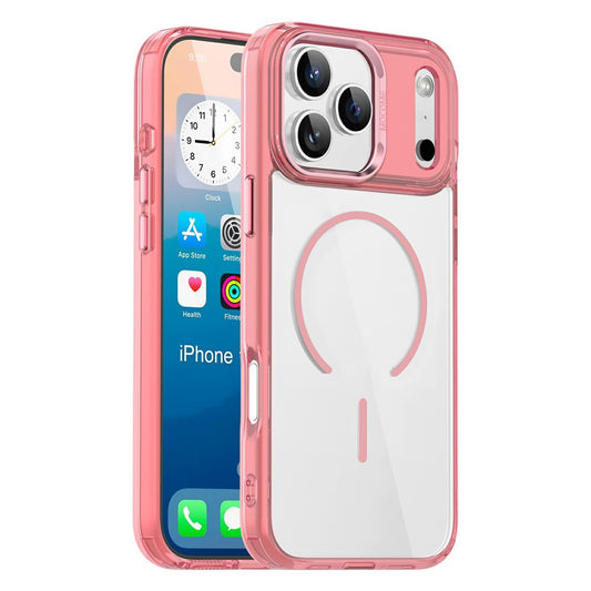 For iPhone 17 Pro Magnetic Case Compatible with MagSafe TPU PC Clear Phone Cover