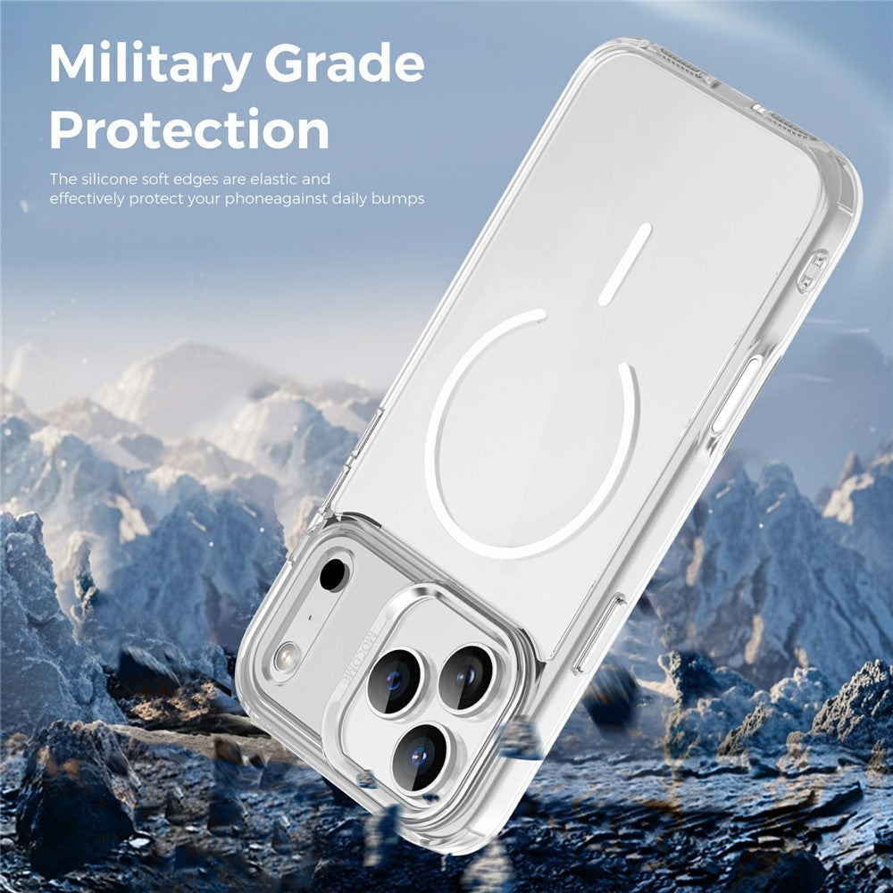 For iPhone 17 Pro Max Magnetic Case Compatible with MagSafe TPU PC Clear Phone Cover