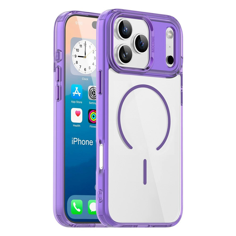 For iPhone 17 Pro Max Magnetic Case Compatible with MagSafe TPU PC Clear Phone Cover