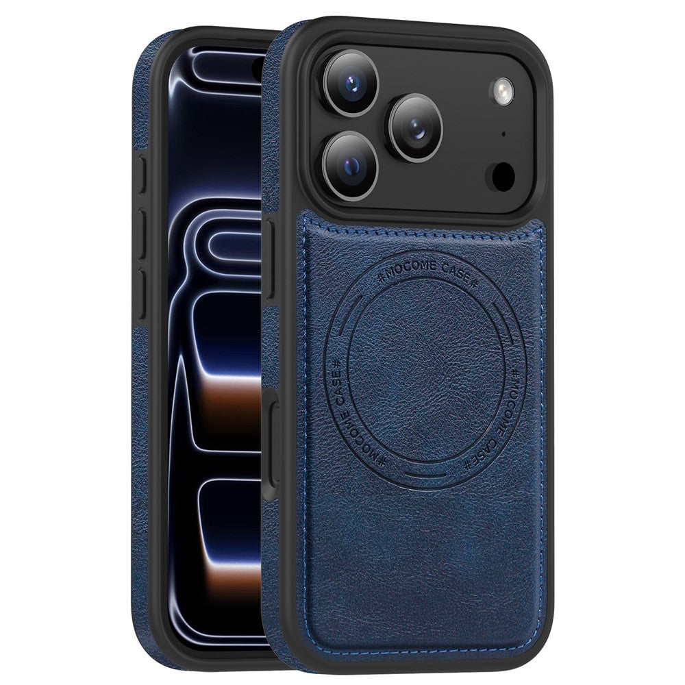 For iPhone 17 Pro Case Compatible with MagSafe Leather Back Phone Cover