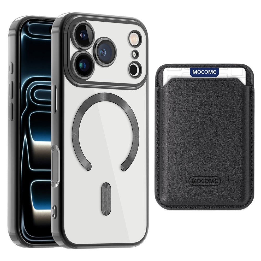 For iPhone 17 Pro Case Compatible with MagSafe TPU + PC Mobile Cover with Card Bag