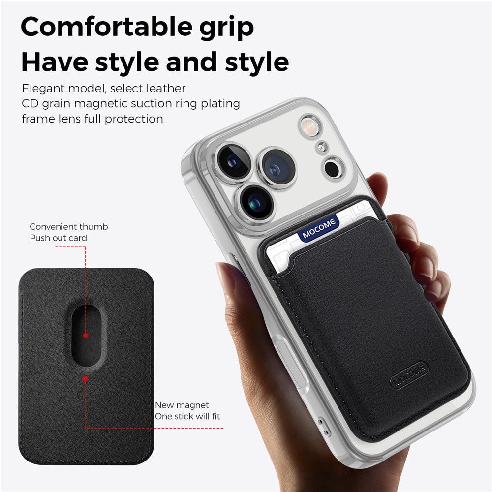For iPhone 17 Pro Case Compatible with MagSafe TPU + PC Mobile Cover with Card Bag