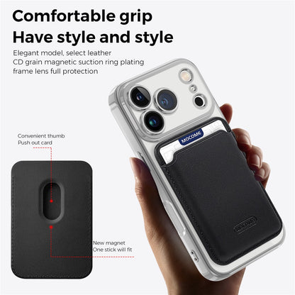 For iPhone 17 Pro Case Compatible with MagSafe TPU + PC Mobile Cover with Card Bag