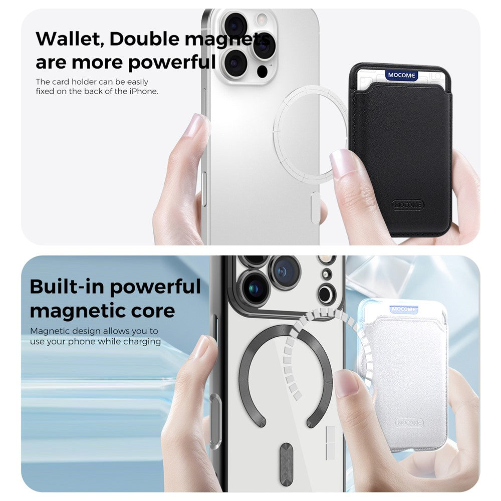 For iPhone 17 Pro Case Compatible with MagSafe TPU + PC Mobile Cover with Card Bag