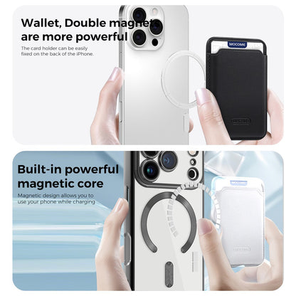 For iPhone 17 Pro Case Compatible with MagSafe TPU + PC Mobile Cover with Card Bag