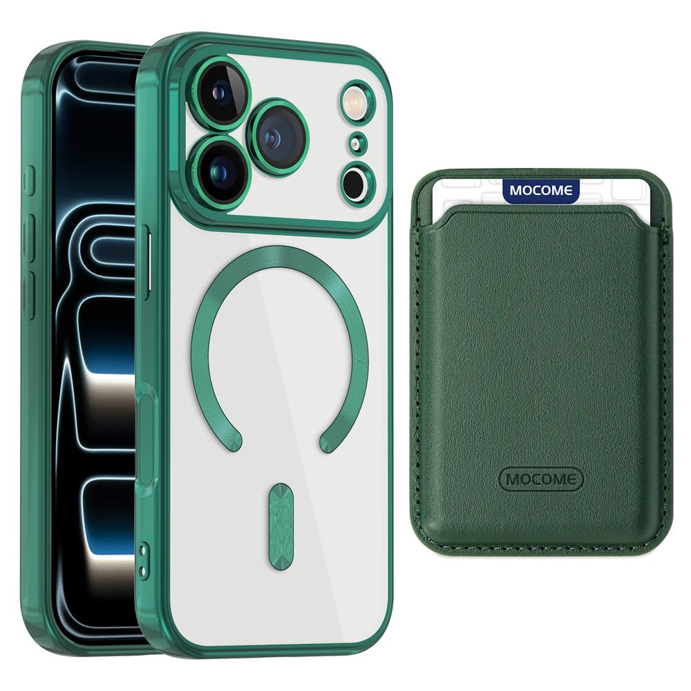 For iPhone 17 Pro Case Compatible with MagSafe TPU + PC Mobile Cover with Card Bag