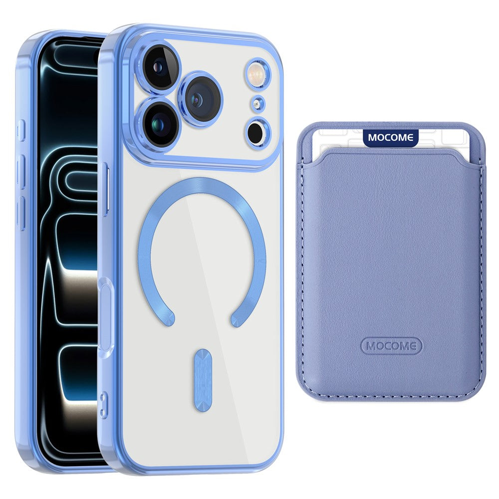 For iPhone 17 Pro Case Compatible with MagSafe TPU + PC Mobile Cover with Card Bag