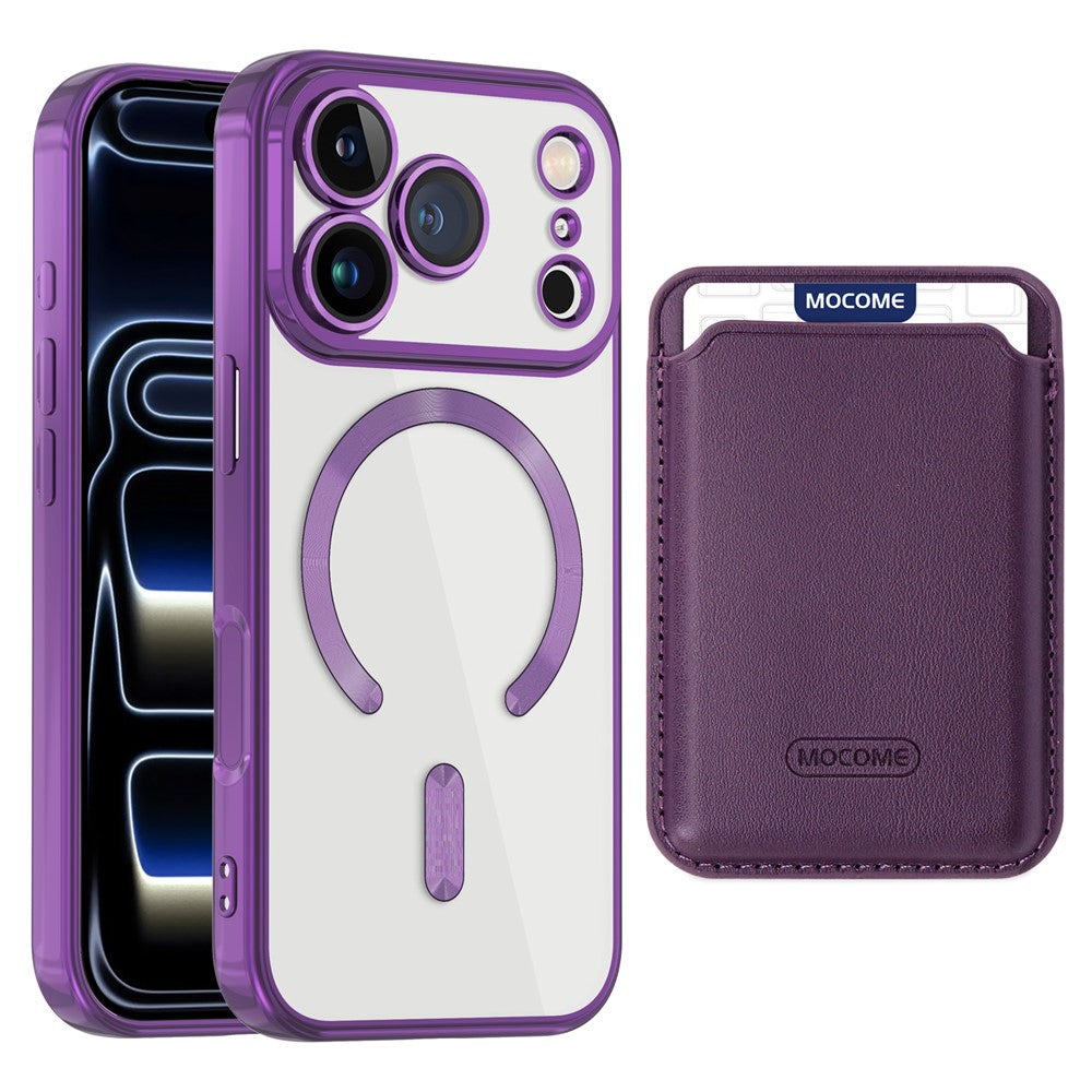 For iPhone 17 Pro Case Compatible with MagSafe TPU + PC Mobile Cover with Card Bag