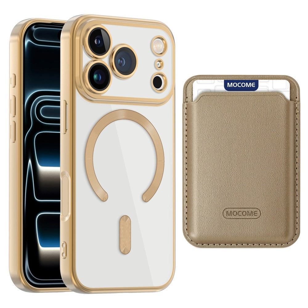 For iPhone 17 Pro Case Compatible with MagSafe TPU + PC Mobile Cover with Card Bag