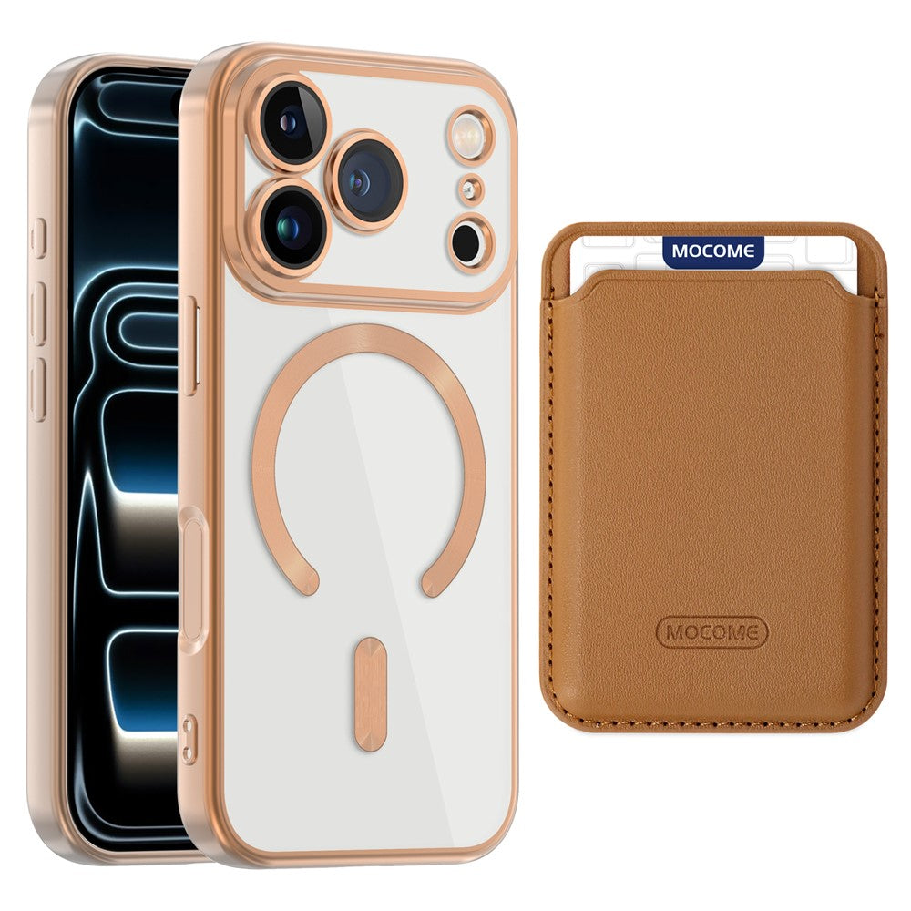 For iPhone 17 Pro Case Compatible with MagSafe TPU + PC Mobile Cover with Card Bag
