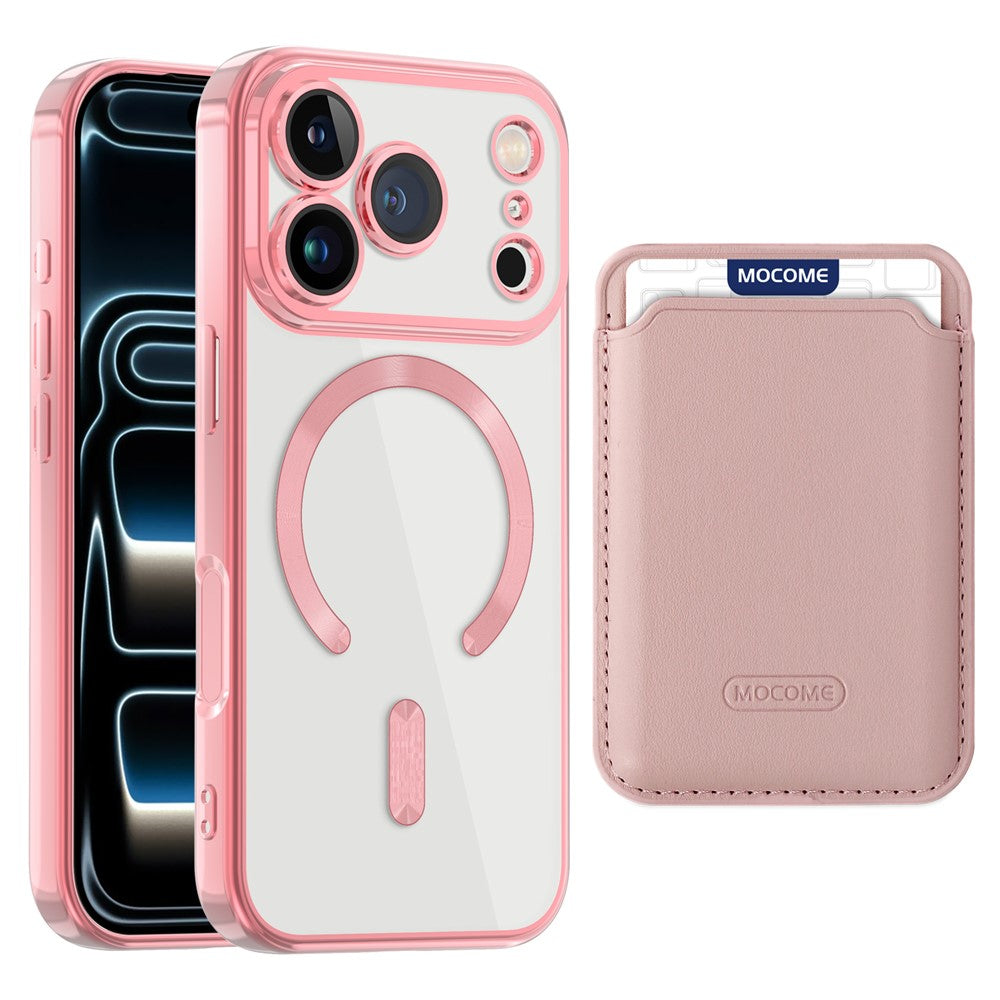 For iPhone 17 Pro Case Compatible with MagSafe TPU + PC Mobile Cover with Card Bag