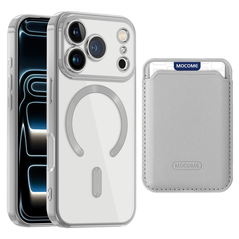 For iPhone 17 Pro Case Compatible with MagSafe TPU + PC Mobile Cover with Card Bag