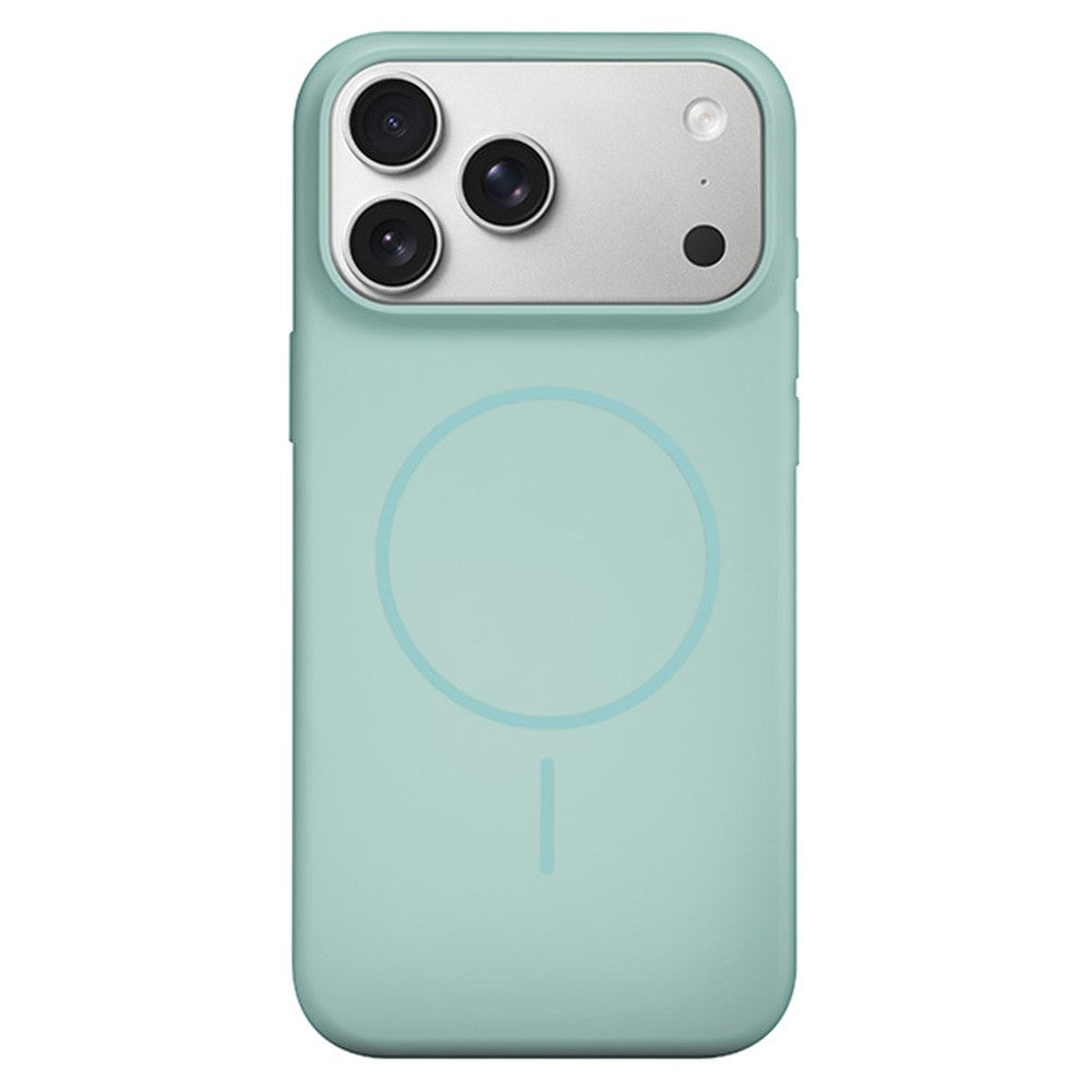 For iPhone 17 Pro Liquid Silicone Case Compatible with MagSafe Phone Cover with Lanyard Hole / AI Button