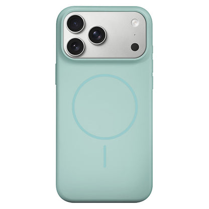 For iPhone 17 Pro Liquid Silicone Case Compatible with MagSafe Phone Cover with Lanyard Hole / AI Button