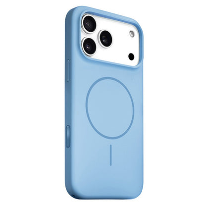 For iPhone 17 Pro Liquid Silicone Case Compatible with MagSafe Phone Cover with Lanyard Hole / AI Button
