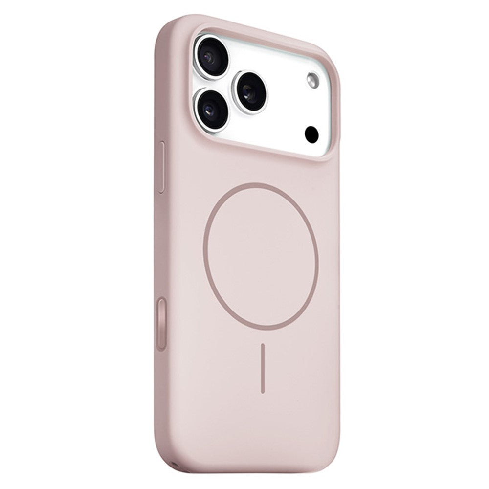 For iPhone 17 Pro Liquid Silicone Case Compatible with MagSafe Phone Cover with Lanyard Hole / AI Button