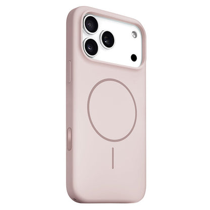 For iPhone 17 Pro Liquid Silicone Case Compatible with MagSafe Phone Cover with Lanyard Hole / AI Button