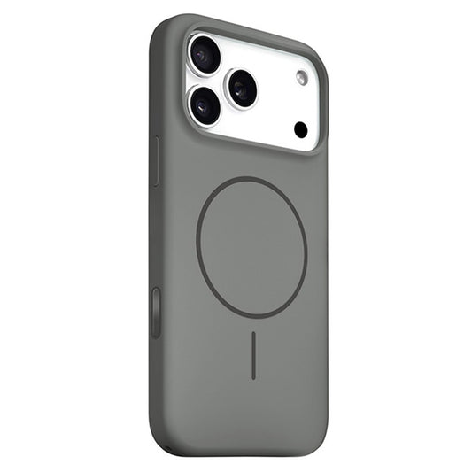 For iPhone 17 Pro Liquid Silicone Case Compatible with MagSafe Phone Cover with Lanyard Hole / AI Button